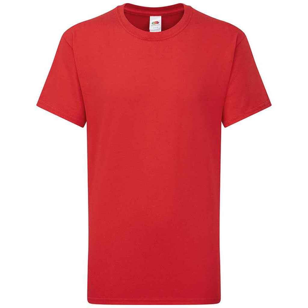 Fruit of the Loom Childrens/Kids Iconic 195 Plain T-Shirt