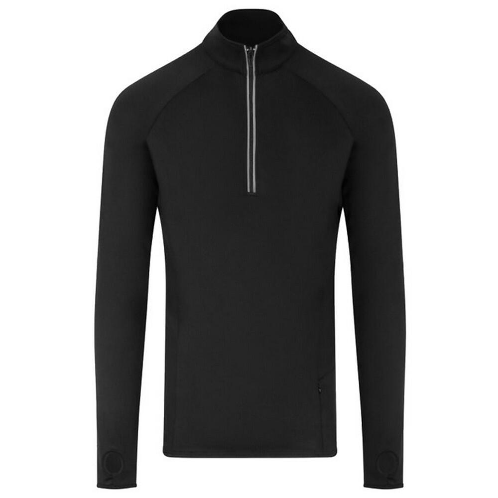 Awdis Mens Cool-Flex Half Zip Long-Sleeved Top