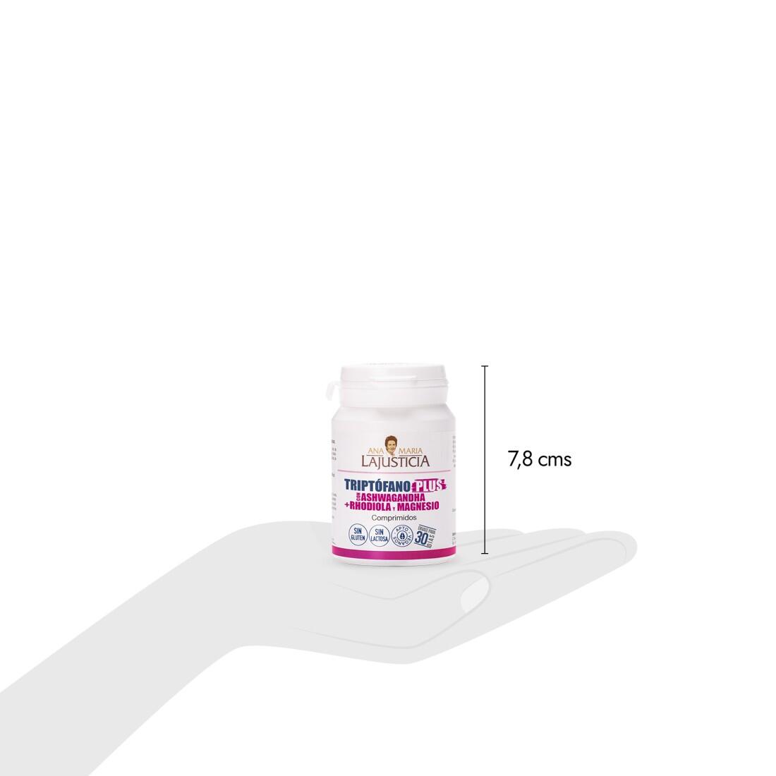 TRIPTOFANO PLUS CON ASHWAGANDHA+ RHODIOLA Y MAGNESIO (60 comp.) 2/3