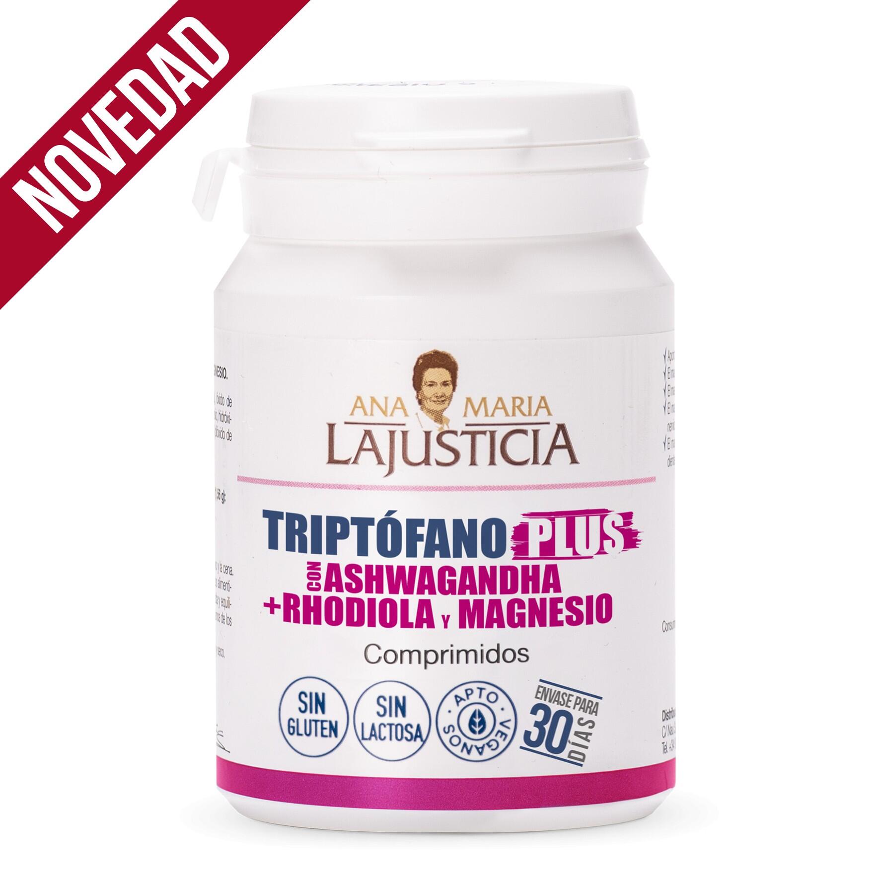 LA JUSTICIA TRIPTOFANO PLUS CON ASHWAGANDHA+ RHODIOLA Y MAGNESIO (60 comp.)