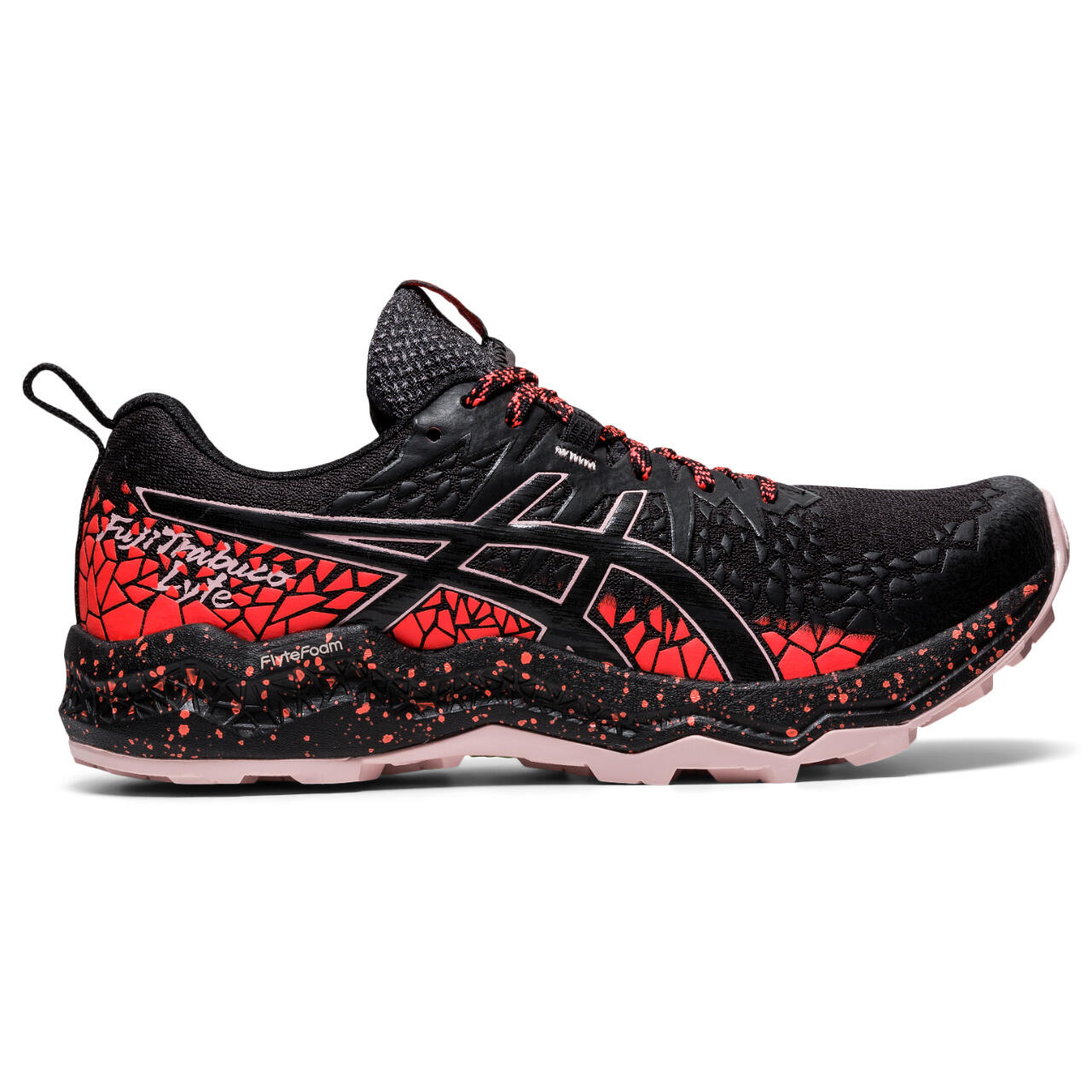 Asics FujiTrabuco Lyte Womens Black Running Trainers 1/5