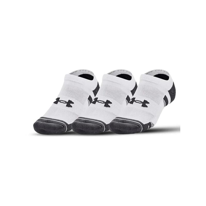 Set de 3 perechi de șosete joase albe Under Armour Performance Tech