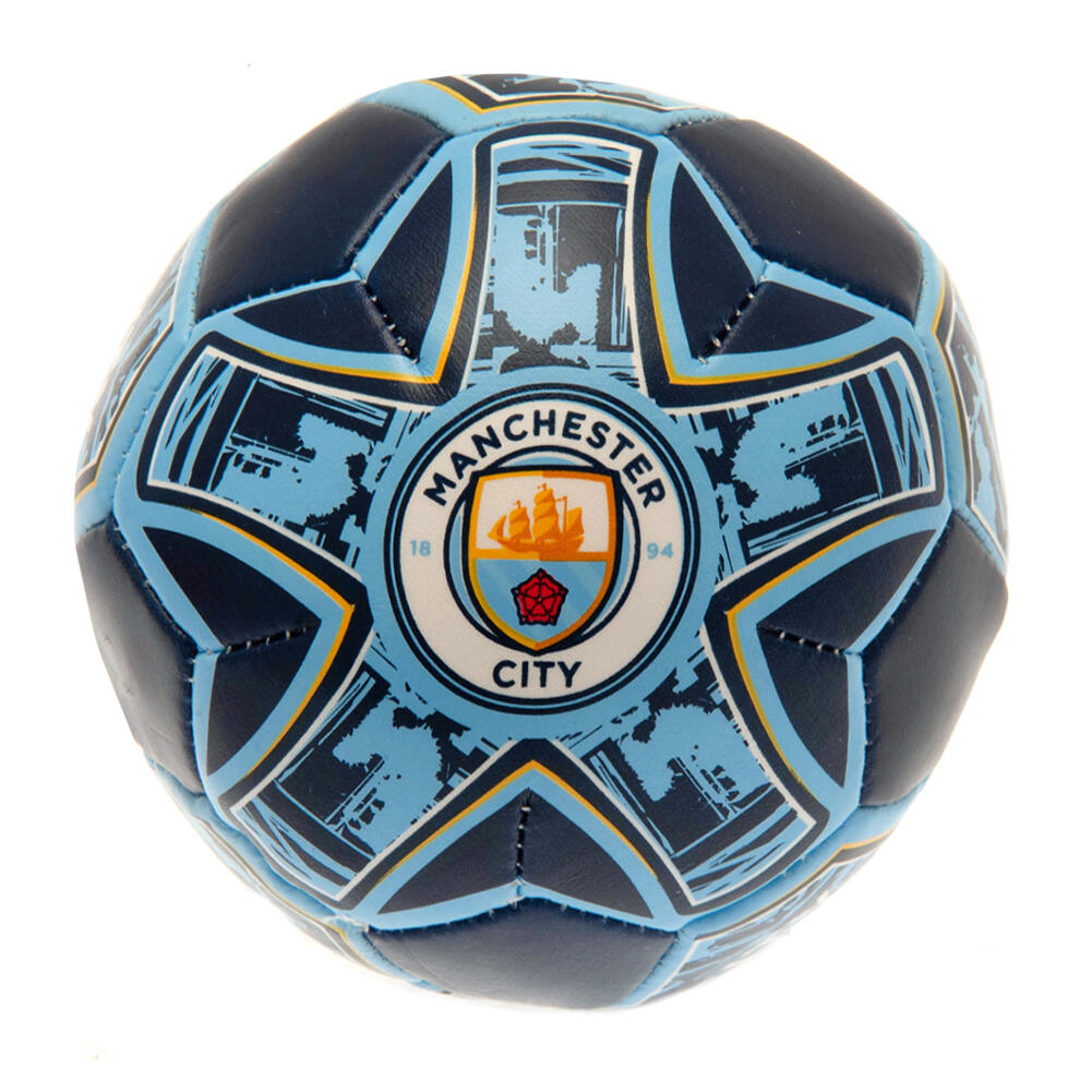 Manchester City FC Crest Soft Mini Football