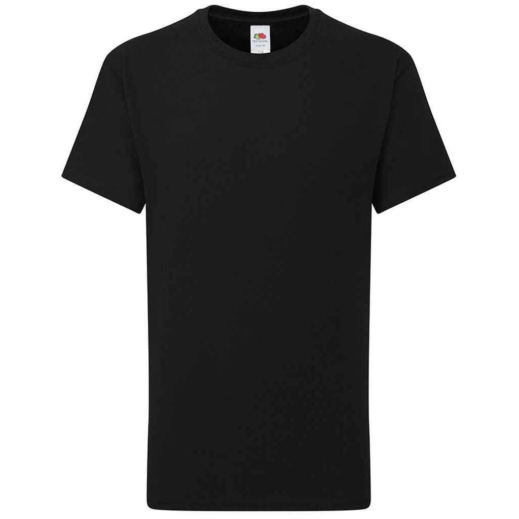 Fruit of the Loom Childrens/Kids Iconic 195 Plain T-Shirt