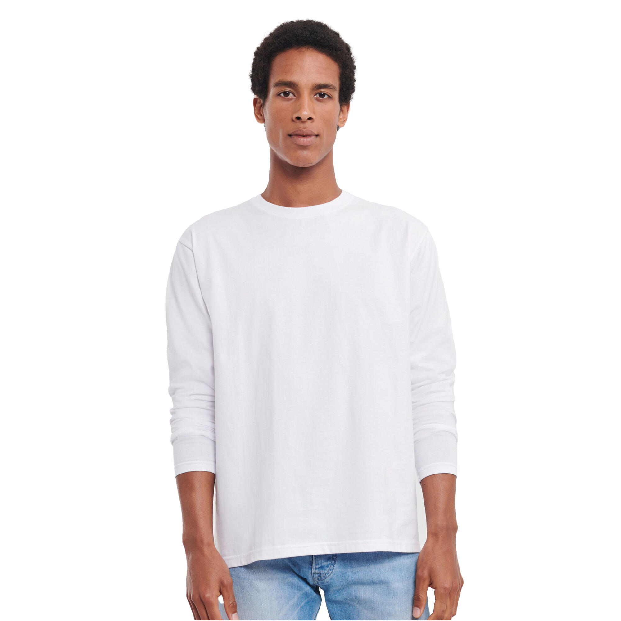 Russell Unisex Adult Plain Classic Long-Sleeved T-Shirt