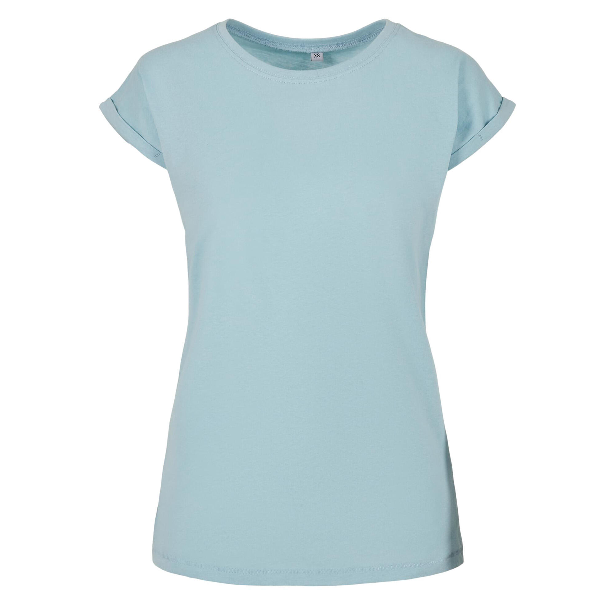 Build Your Brand Womens/Ladies Extended Shoulder T-Shirt
