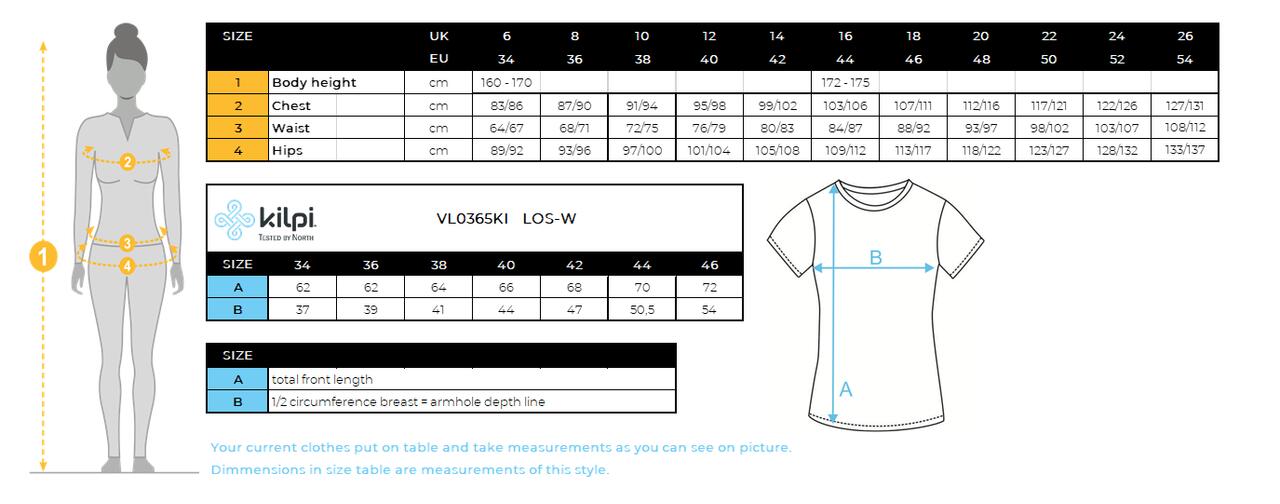 Katoenen T-shirt voor dames Kilpi LOS-W 3/3