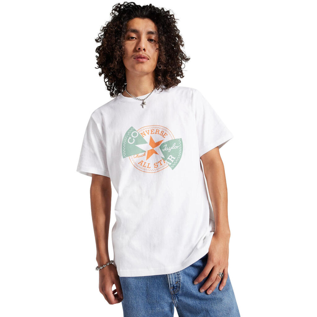 тениска Converse Con T-shirt M Chuck Patch Distort Tee, Бял, Мъже