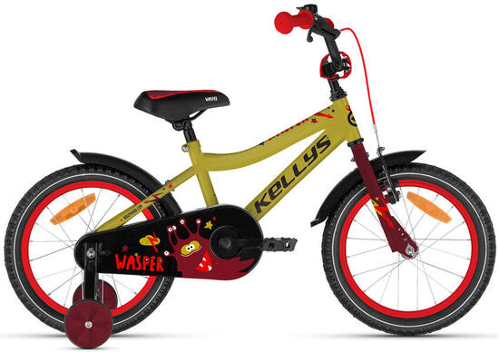 Kellys WASPER Yellow 16" Diamant Kinderfahrrad bis 18 Zoll in Gelb