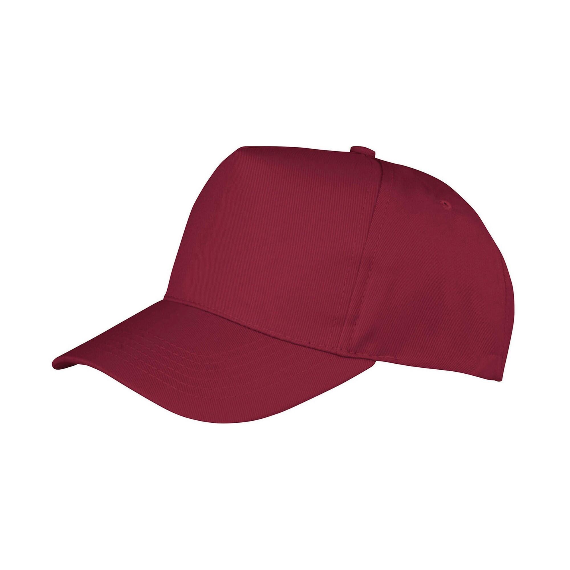 Result Headwear Boston 5 Panel Polycotton Baseball Cap