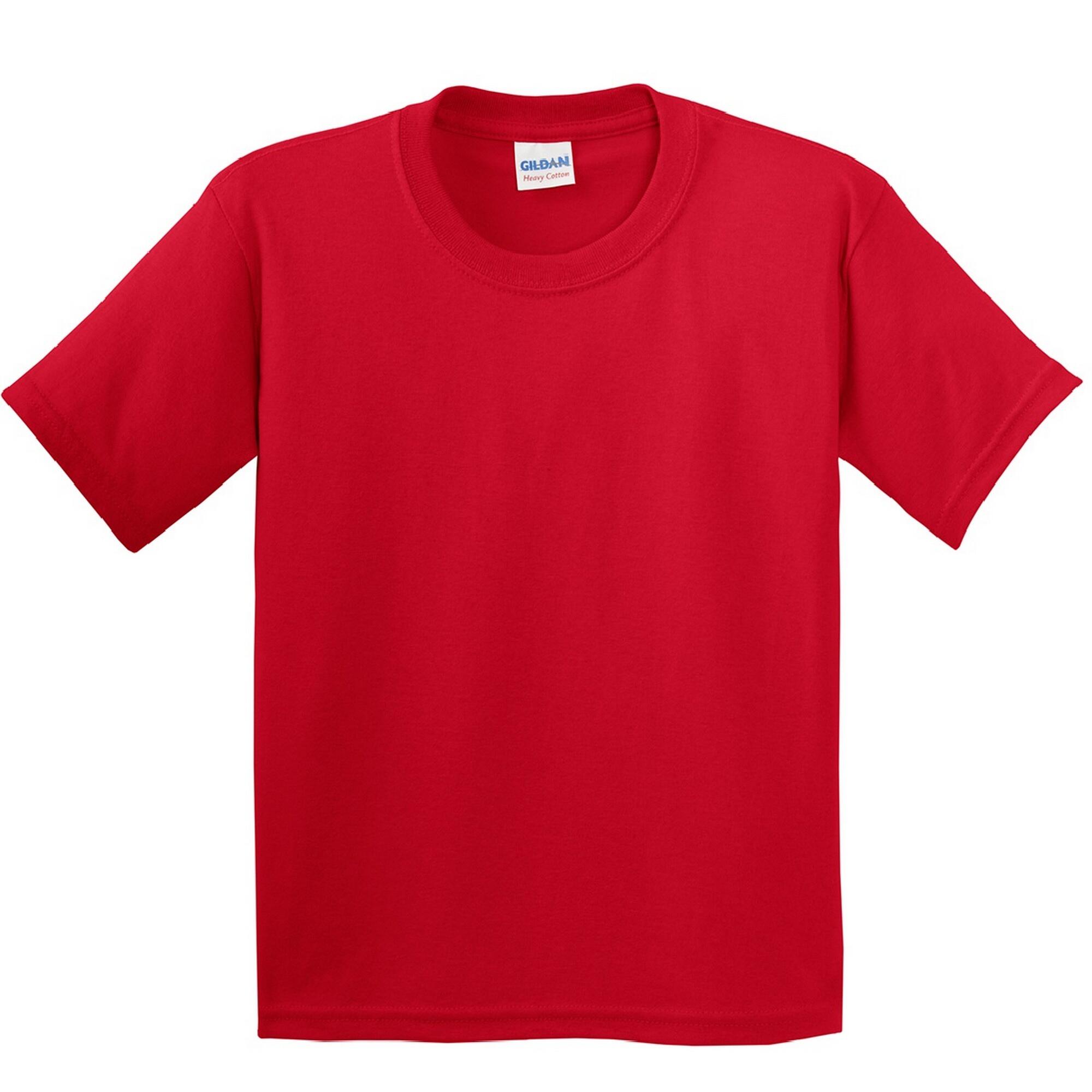 Gildan Childrens Unisex Heavy Cotton T-Shirt (Pack Of 2)