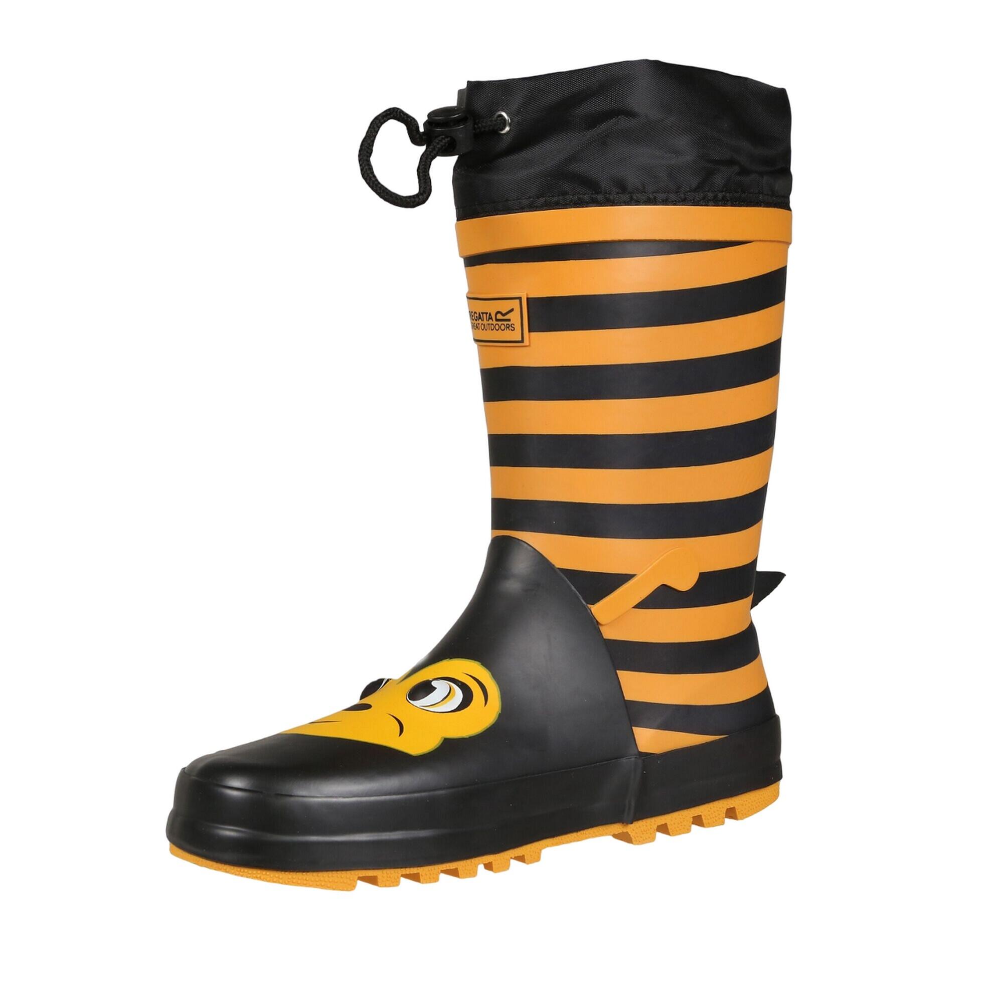 Stivali Di Gomma Ape Bambini Regatta Mudplay Animal Giallo 3/5