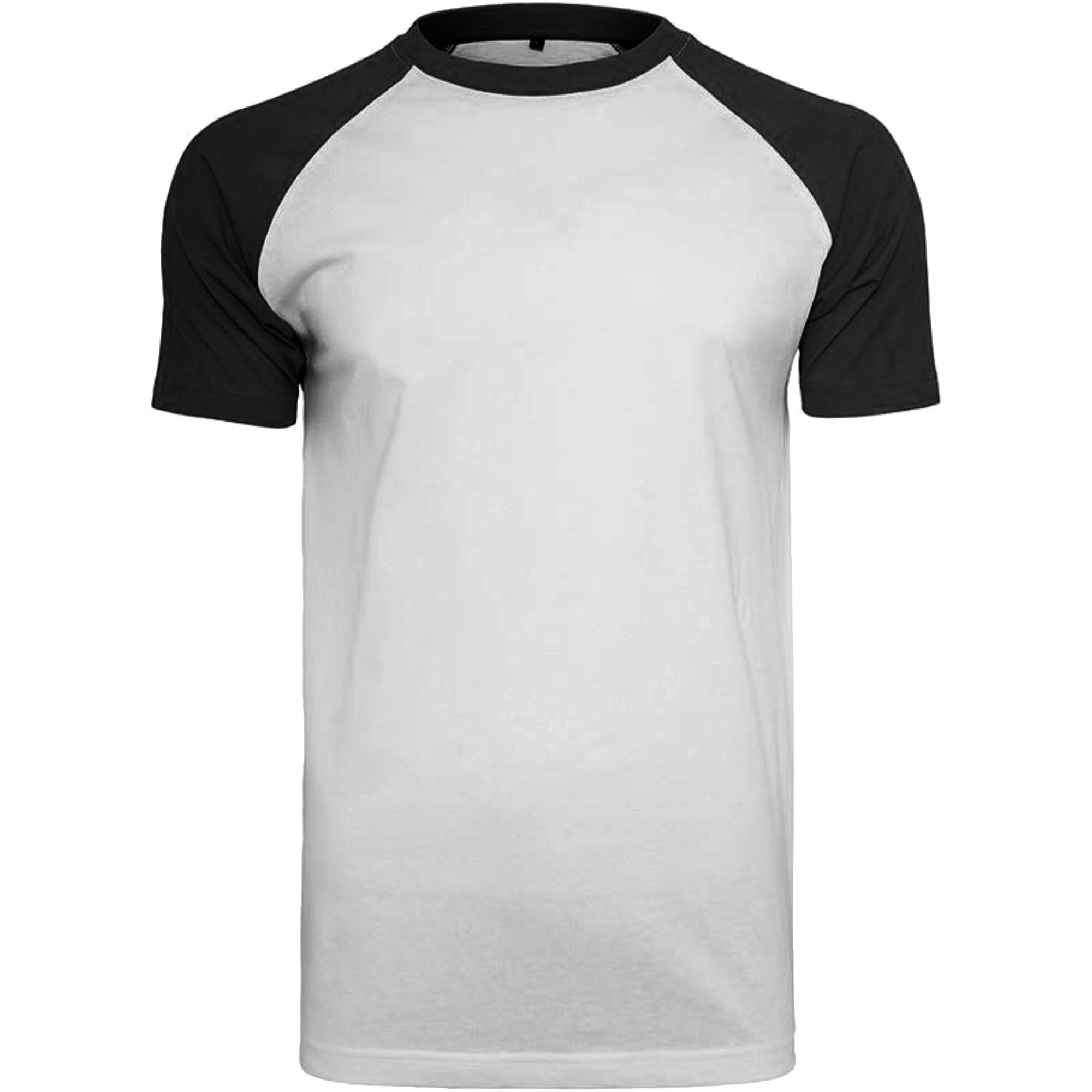 Build Your Brand Mens Raglan Contrast Short Sleeve T-Shirt