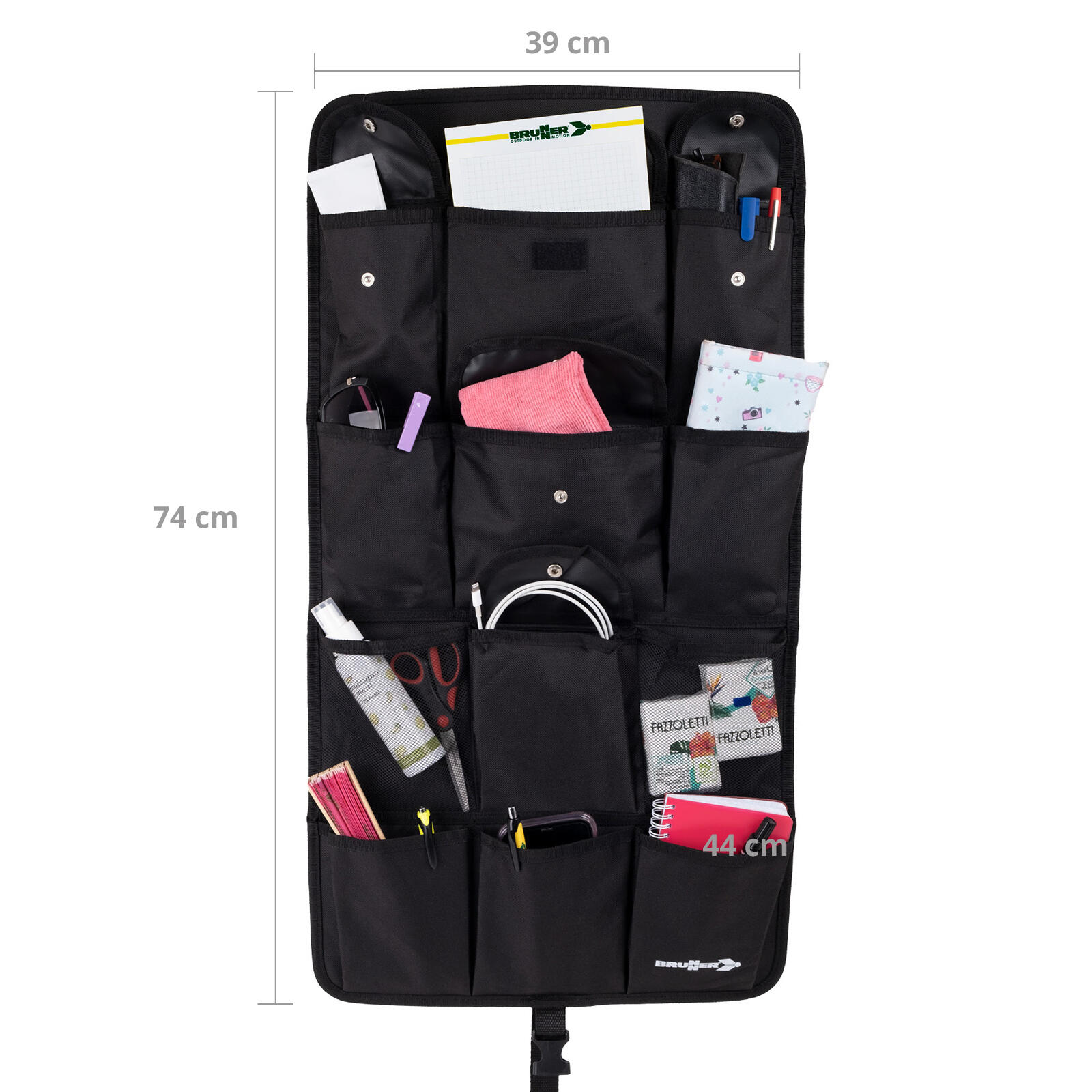 Hangende plank organiser 12 compartimenten muurtent camping opknoping opslag 2/4