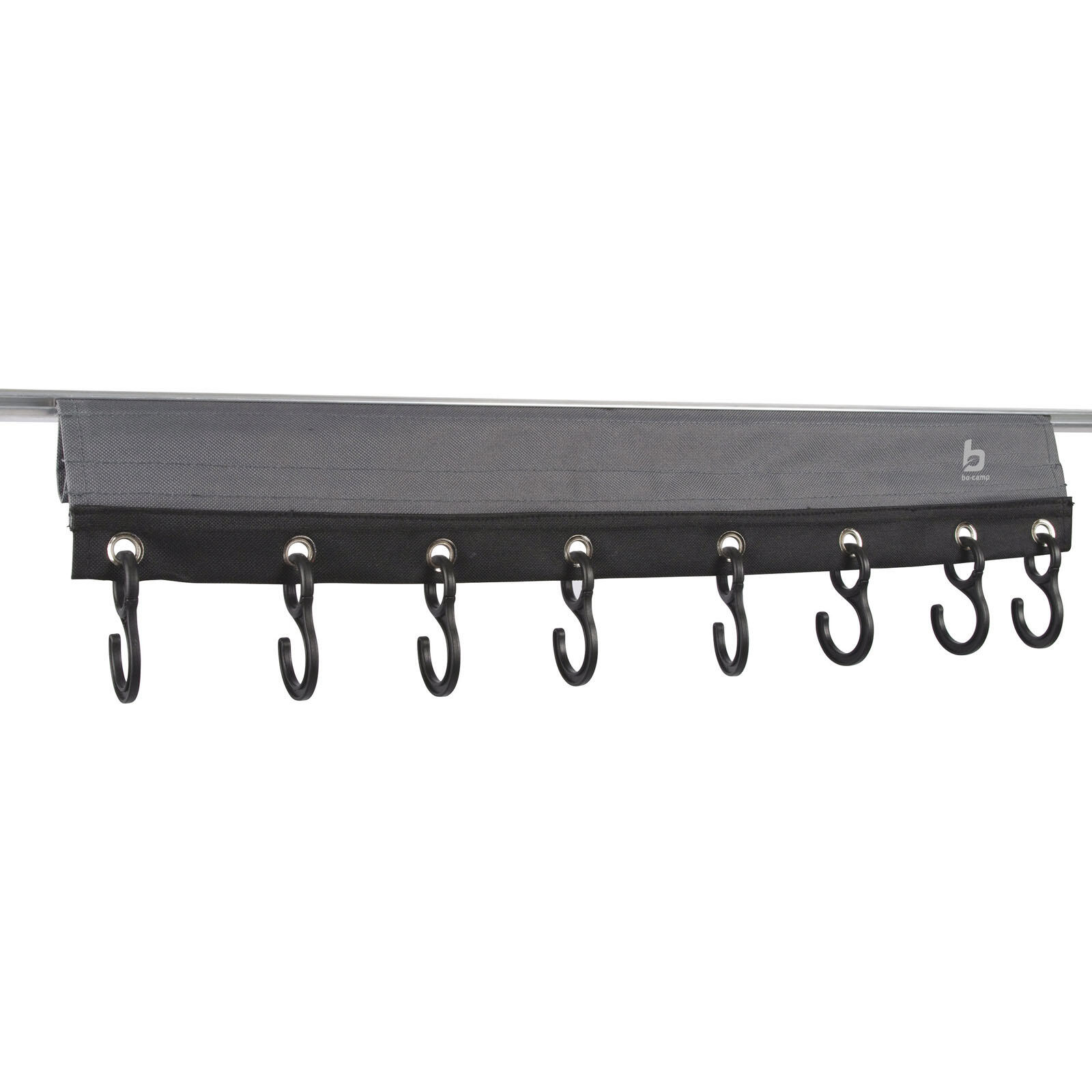 BO-CAMP Camping Garderobe Kleider Haken Leiste Wohnwagen Caravan Zelt Organizer