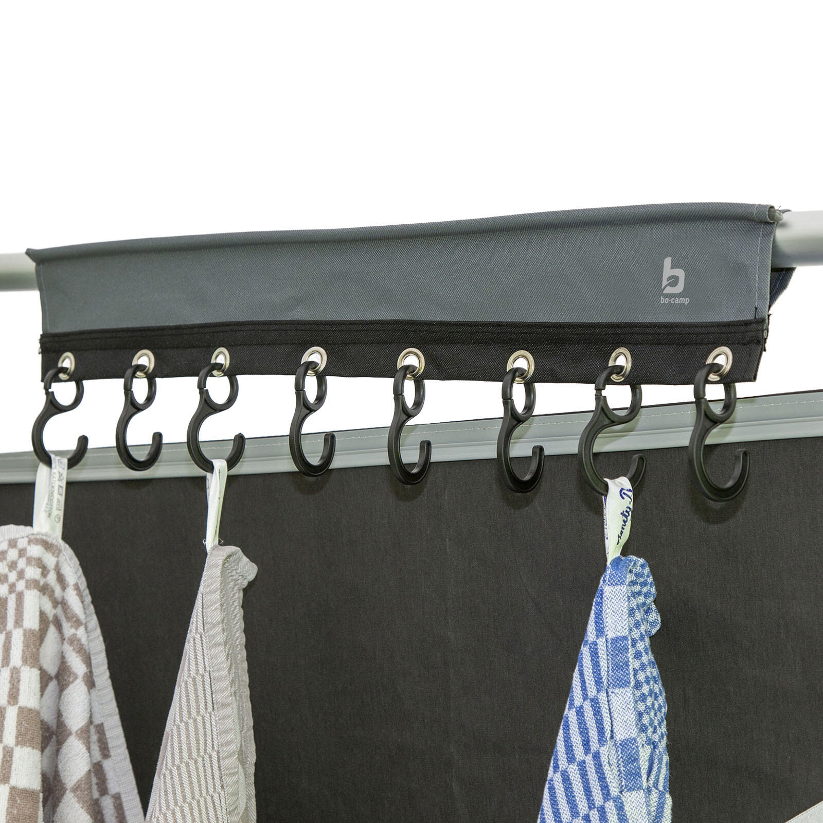 Porte-manteau Double Pliable - Pour Caravane, Camping-car, Bateau - En Métal Argenté - Montage Par Vis