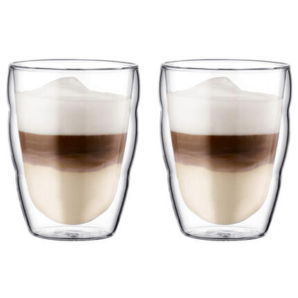BODUM Pilatus 2 verres double paroi 0,25 L transparent