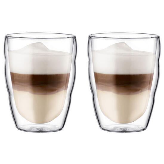 BODUM Pilatus 2 verres double paroi 0,25 L transparent