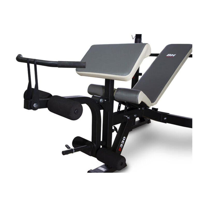 Banc multi-positions - musculation acier - G330FD Optima Press noir