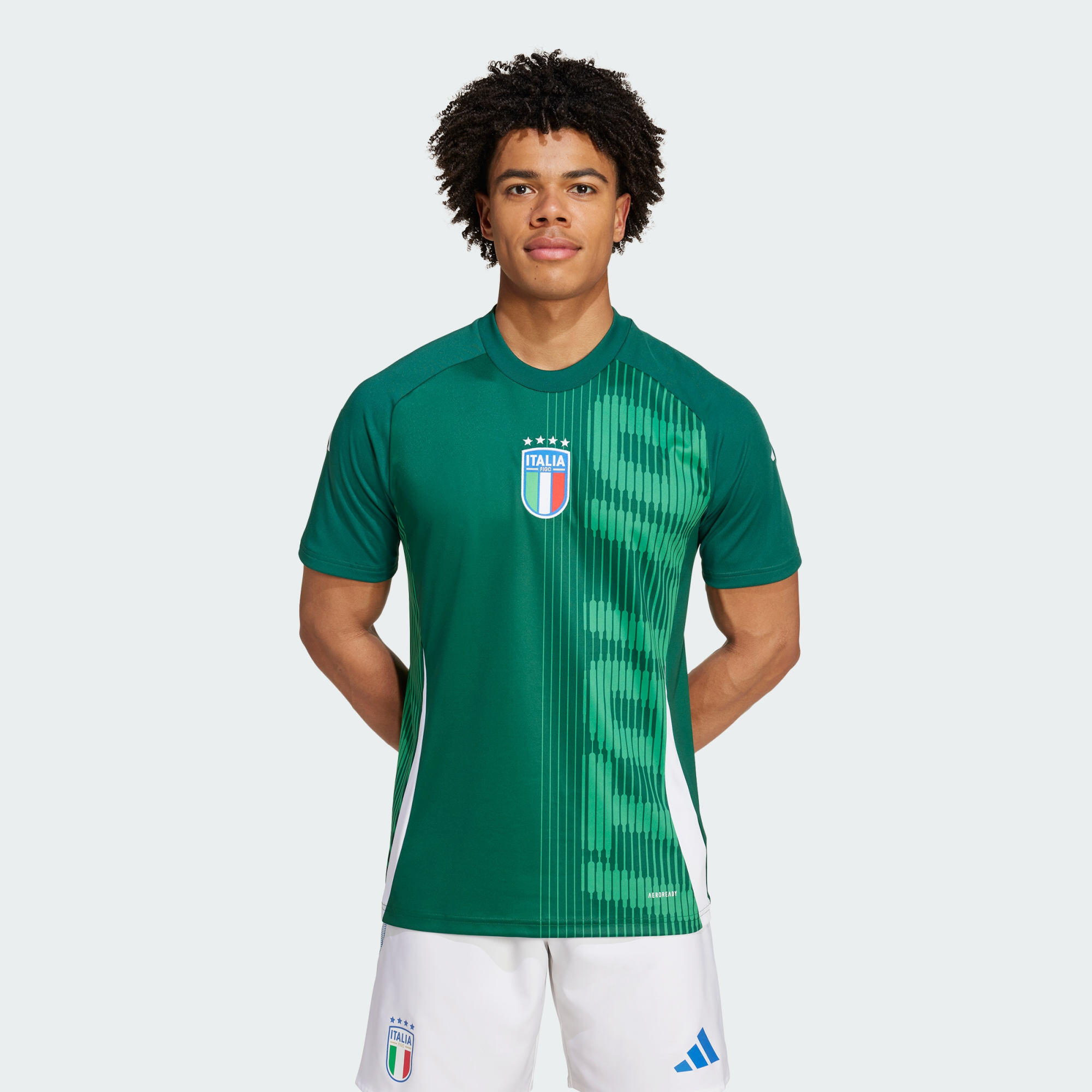 Maglia Italia per il riscaldamento