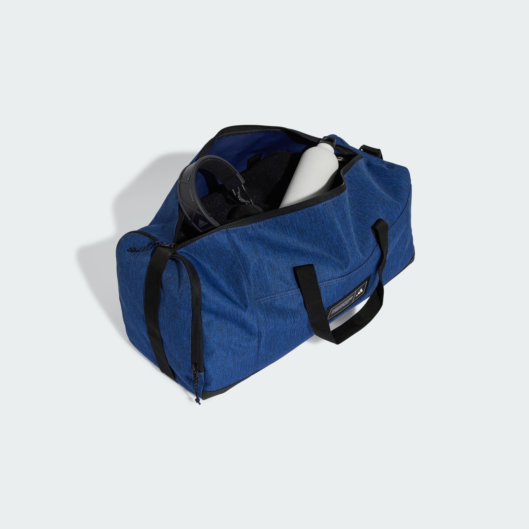 Сумка спортивная Adidas 4ATHLTS Duffel Bag Medium, синяя галактика, чёрный, коричневый, 39L, Синяя галактика / 39L, Чёрный — фото 4