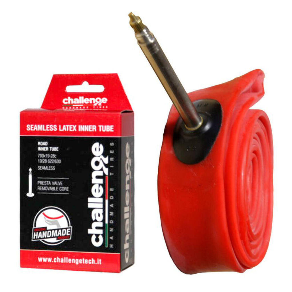 Challenge Latex Tube 700 x 23/28c, 48mm Presta Valve -  2