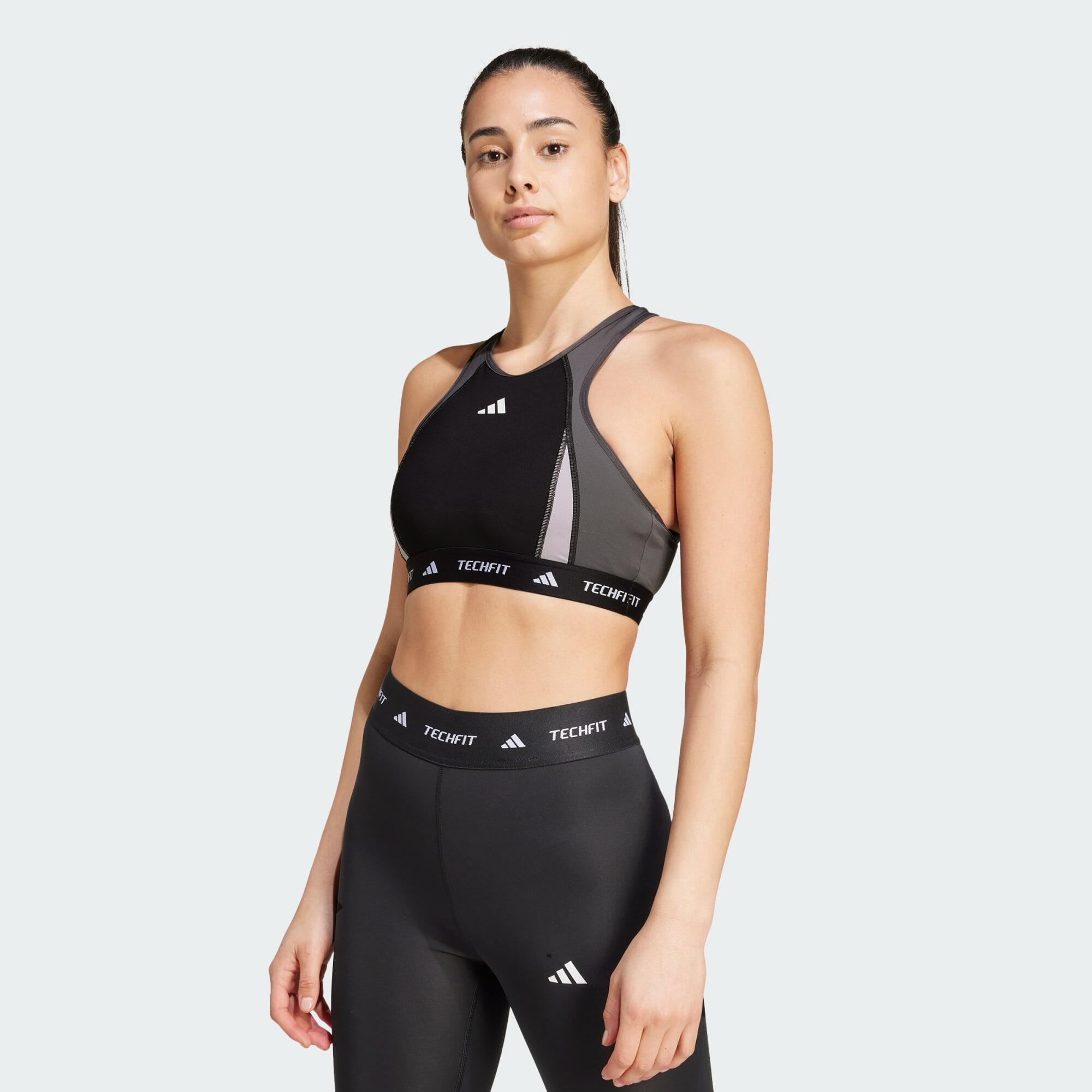 ADIDAS TECHFIT Medium-Support High-Neck Colorblock Sport-BH