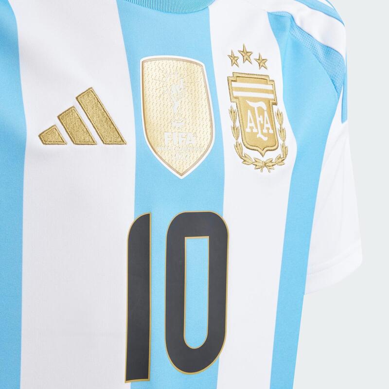 Maillot Domicile Argentine 24 Messi Enfants