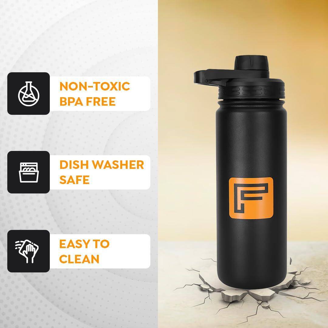 Flexnest Flexbottle Pro Vaccum Insulated Stainless Steel Hot and Cold Water Bottle - 530ml -  2