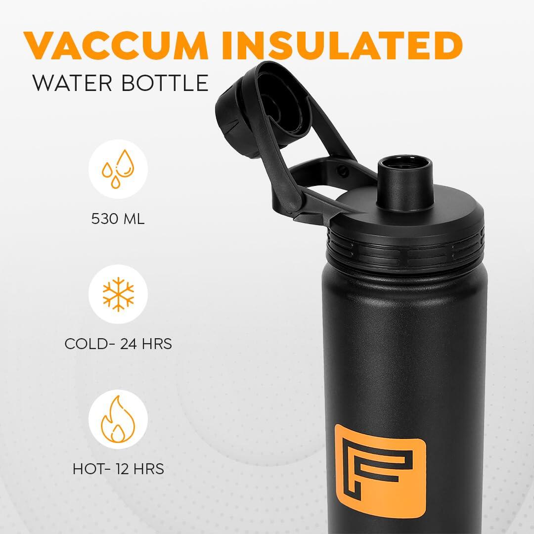Flexnest Flexbottle Pro Vaccum Insulated Stainless Steel Hot and Cold Water Bottle - 530ml