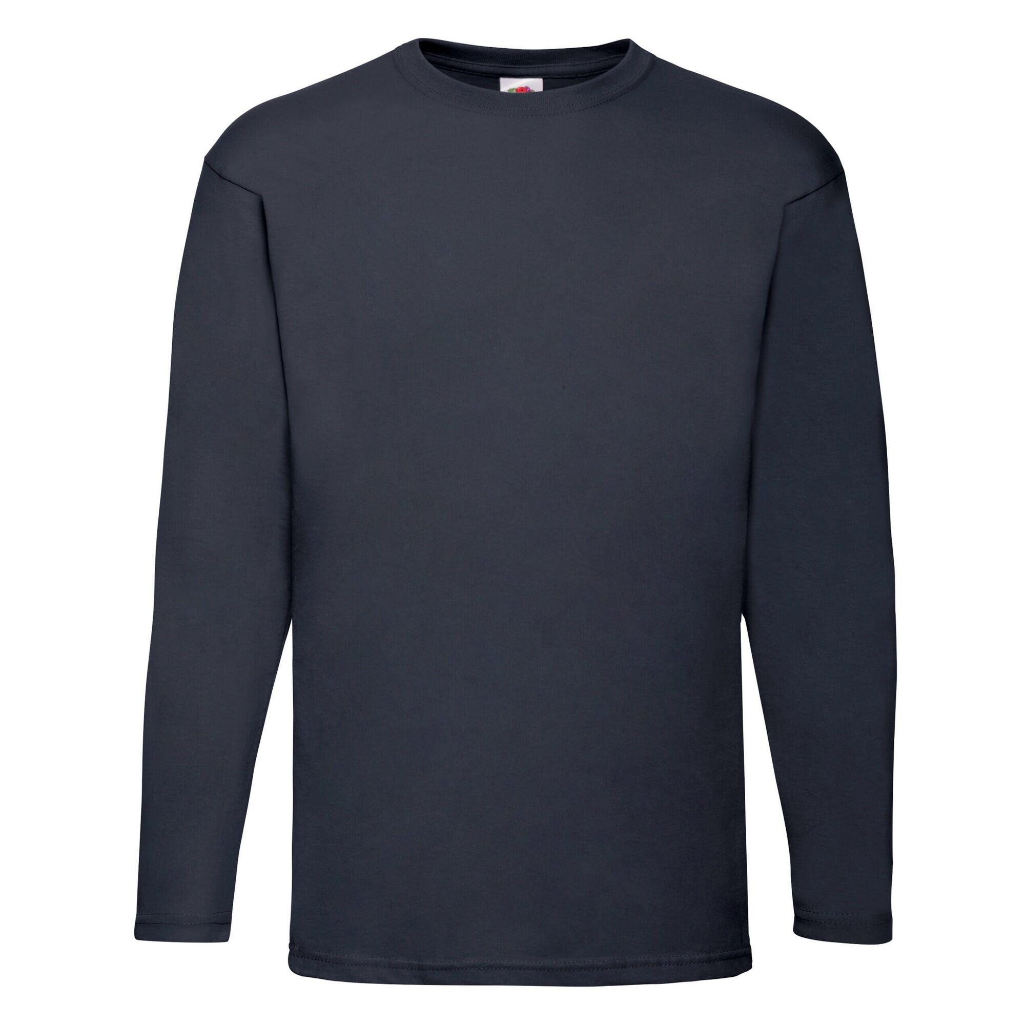 Fruit of the Loom Unisex Adult Valueweight Plain Long-Sleeved T-Shirt