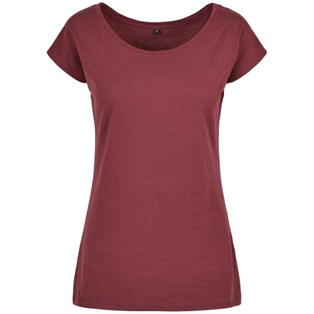 Build Your Brand Womens/Ladies Wide Neck T-Shirt