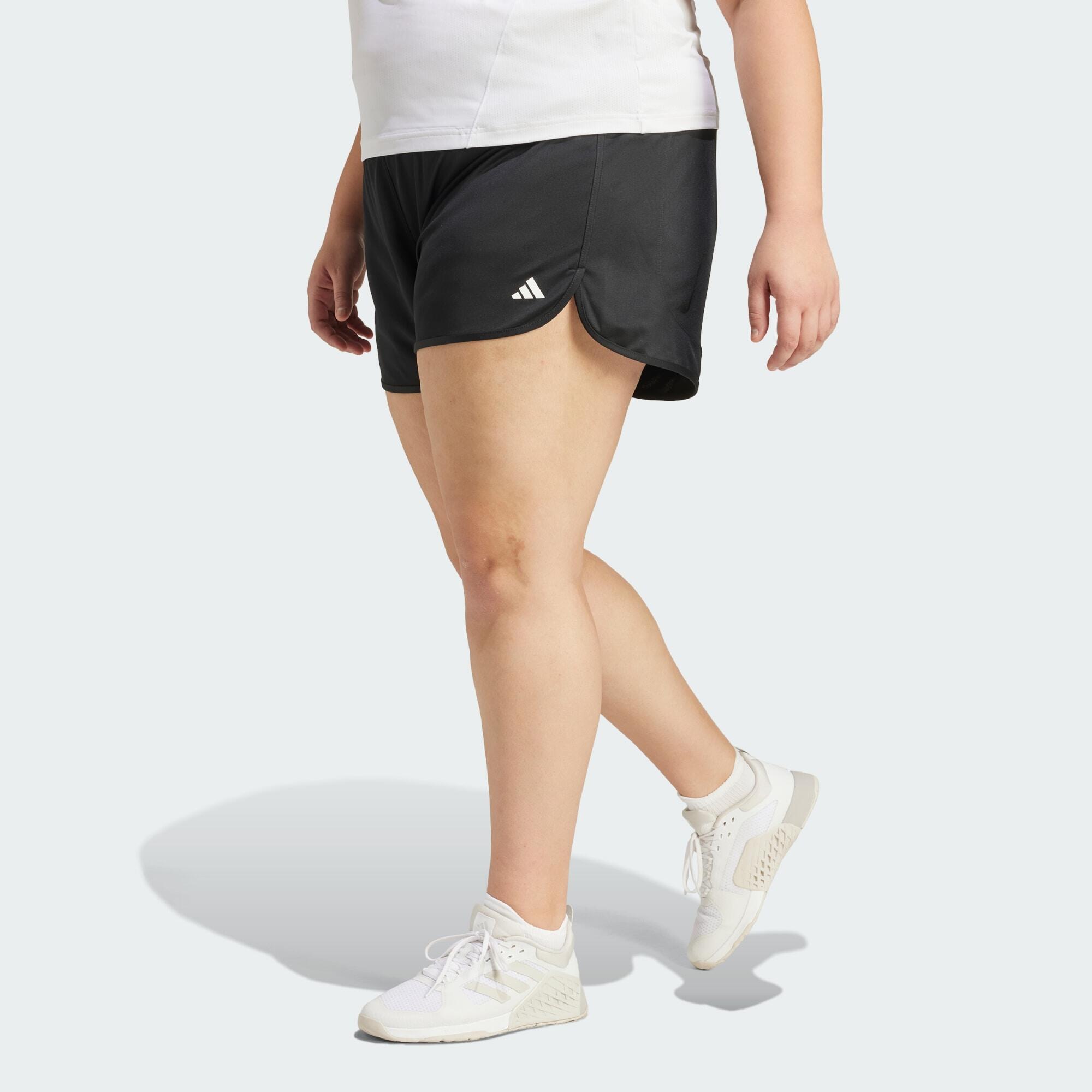 ADIDAS Pacer Essentials Knit High-Rise Shorts (Plus Size)