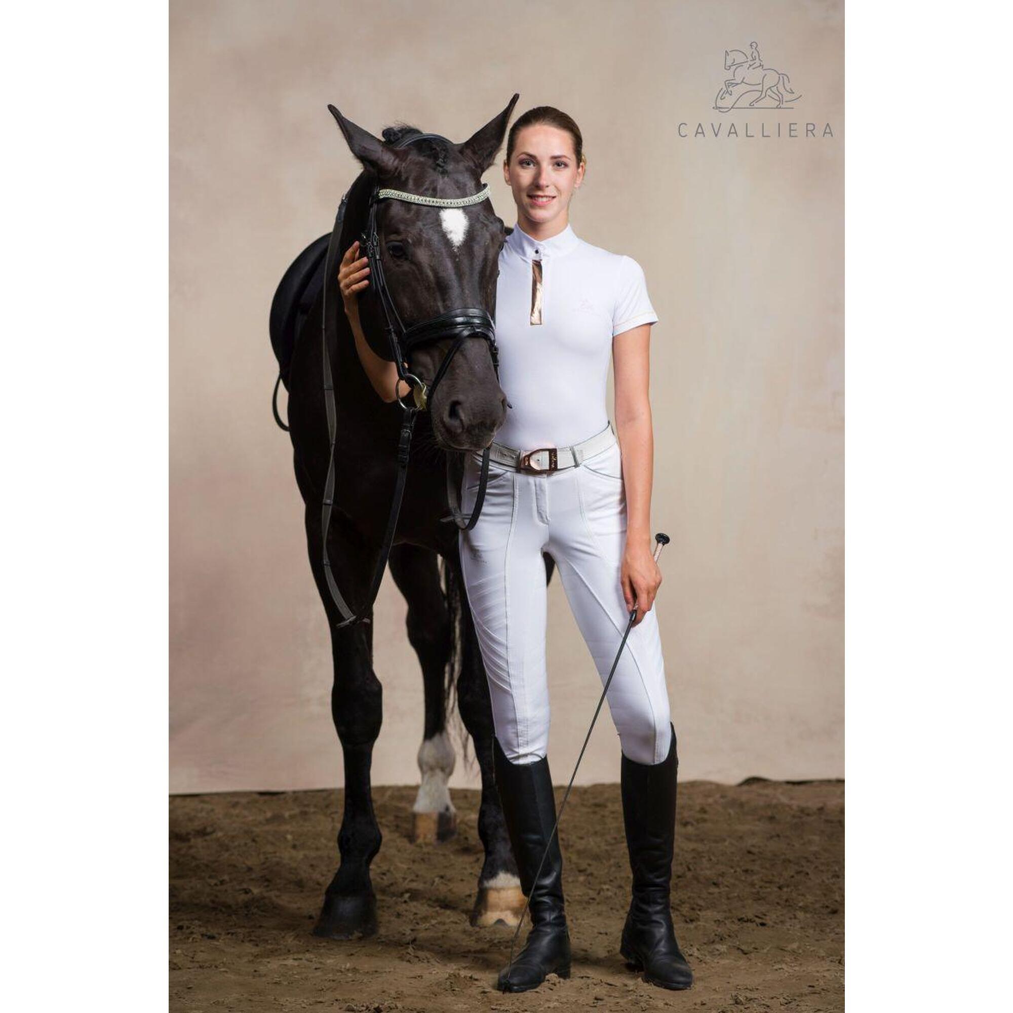 Turniershirt ROSE GOLD - Kurzarm. Technische Reitsportbekleidung