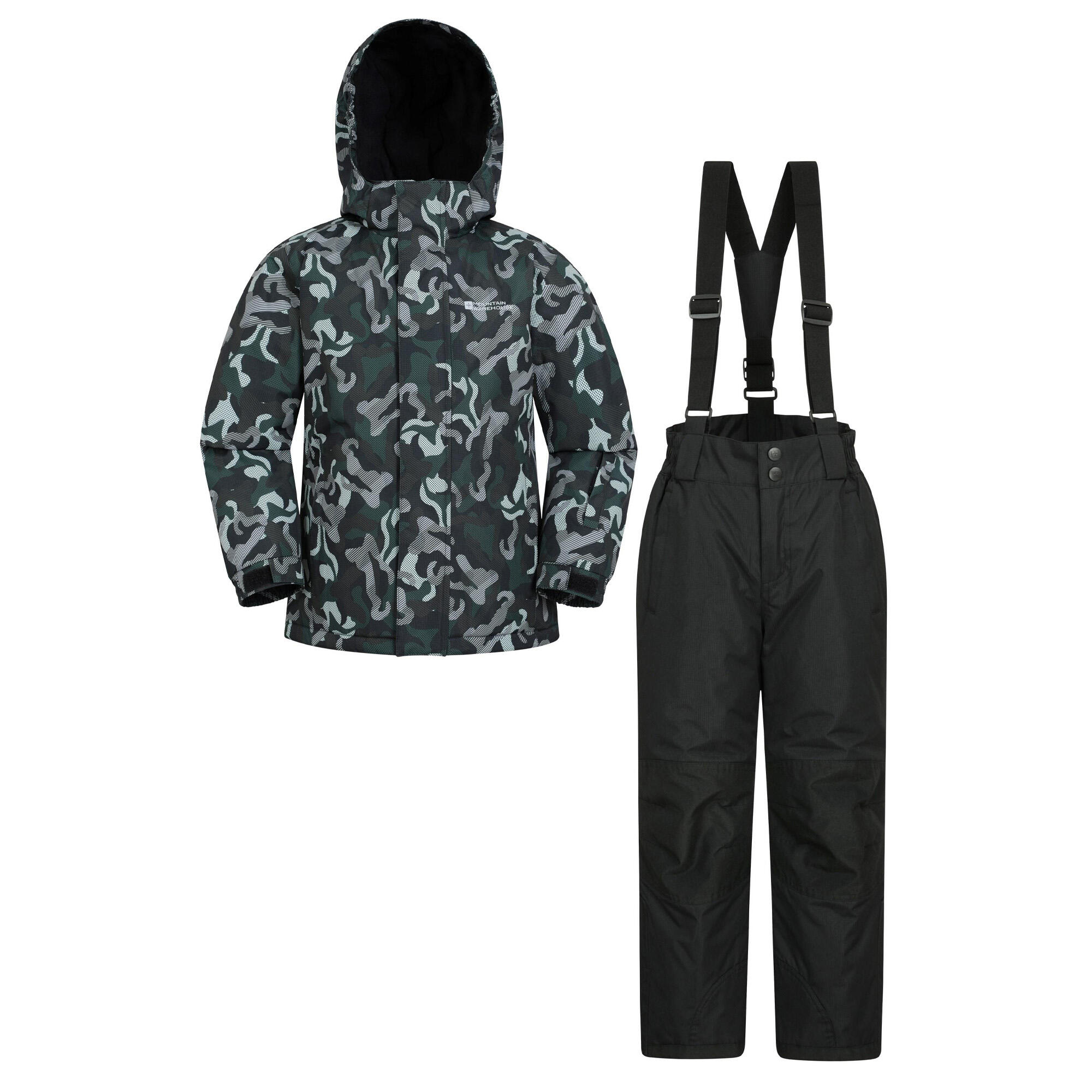 Mountain Warehouse Childrens/Kids Camo Ski Jacket & Trousers Set