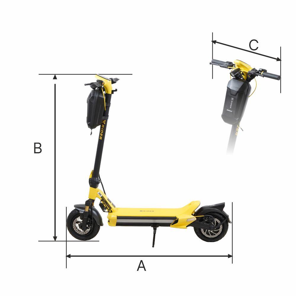 Hulajnoga elektryczna XRIDER MX10 Max Aplikacja KERS 1400W PEAK bateria 18Ah 4/7
