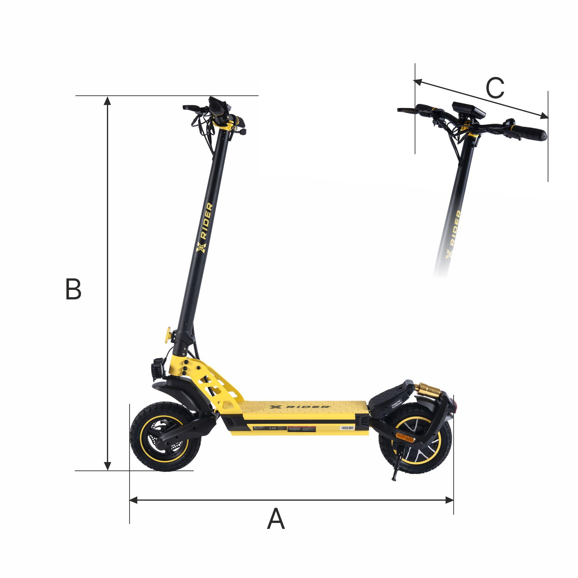 Hulajnoga elektryczna XRIDER F10 Aplikacja KERS 1400W PEAK bateria DMEGC 18.2ah 6/7