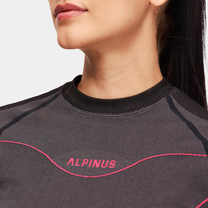 T-shirt manches longues de trek montagne Alpinus Mora - Femme