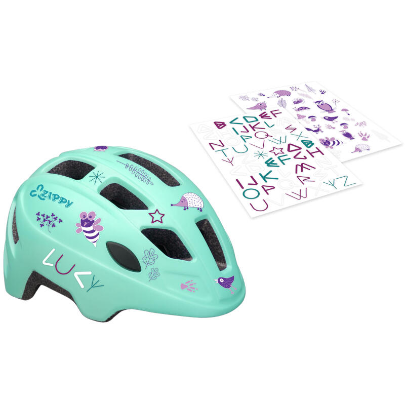 Kask rowerowy dziecięcy regulowany CTM Zippy + naklejki 3/3