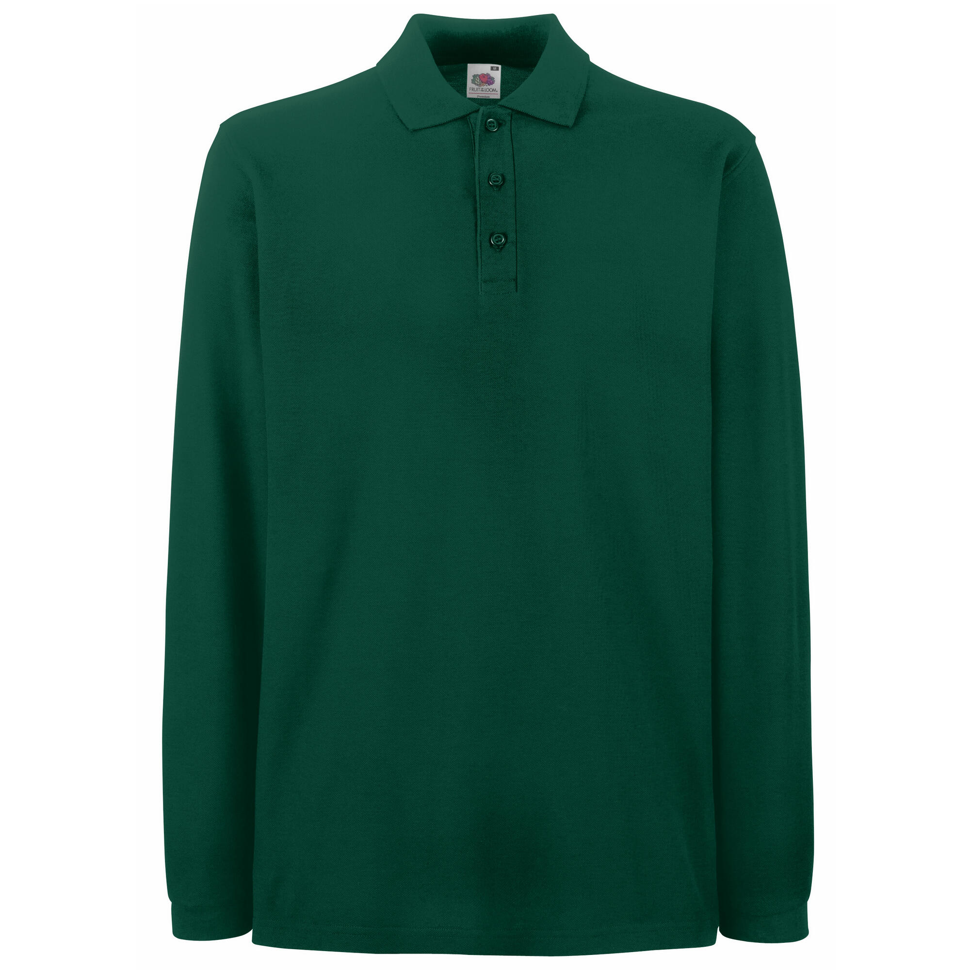 Fruit Of The Loom Mens Premium Long Sleeve Polo Shirt