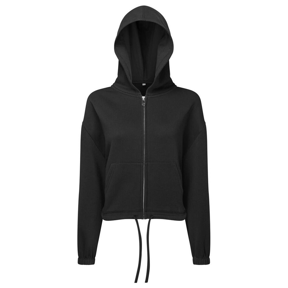 TriDri Womens/Ladies Recycled Cropped Oversized Full Zip Hoodie