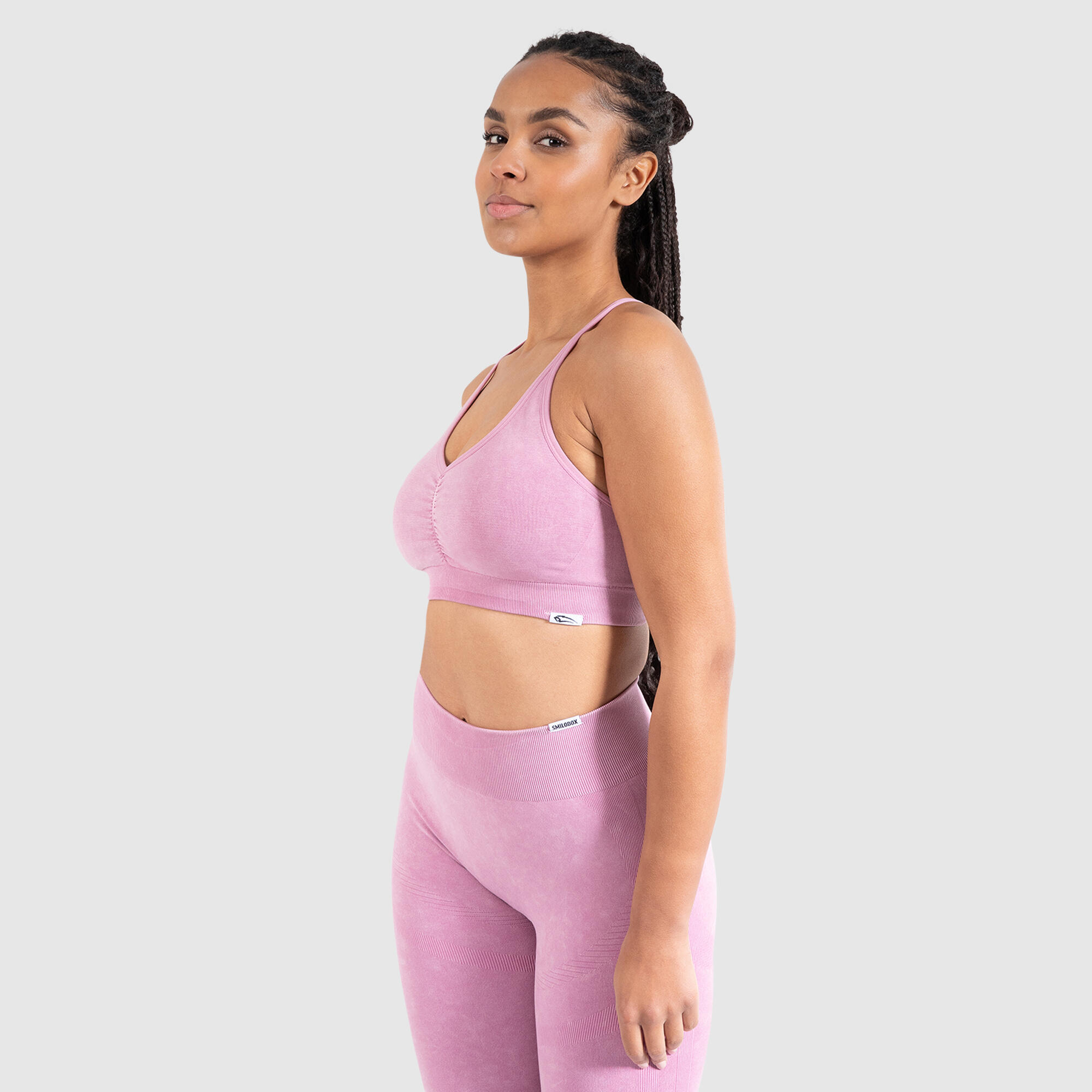 Damen Sport BH Batik Scrunch Rosa 2/6