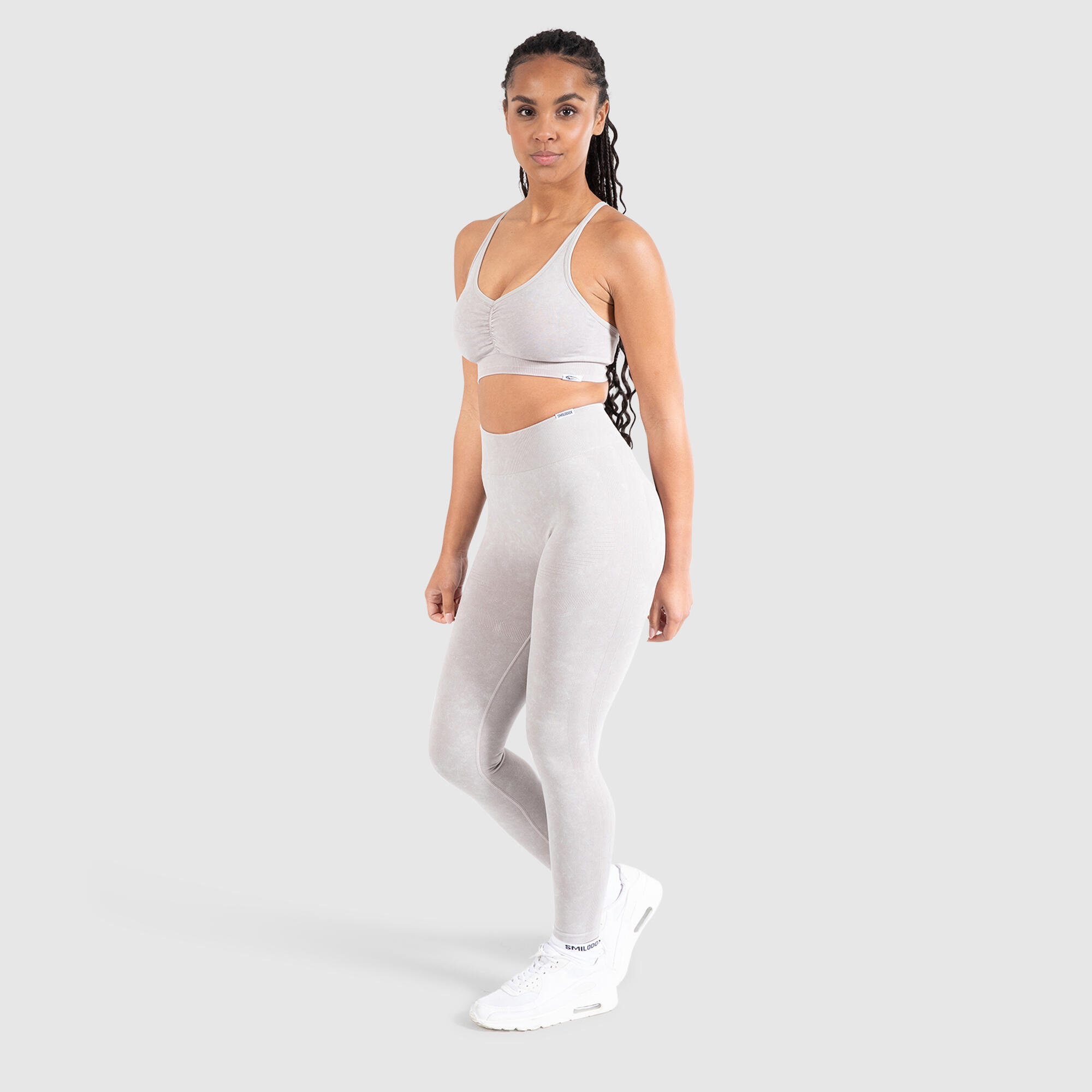 Damen Sport BH Batik Scrunch Beige 3/6