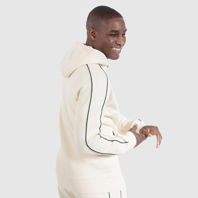 Herren Zip Hoodie Henri Creme