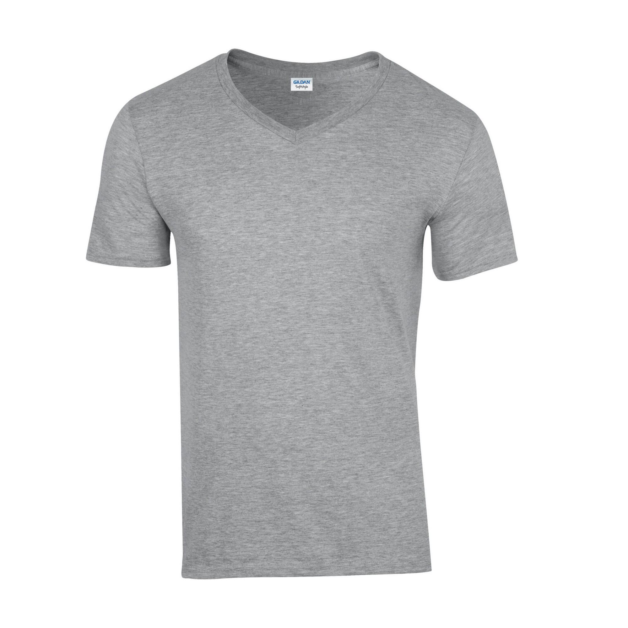 Gildan Unisex Adult Softstyle V Neck T-Shirt