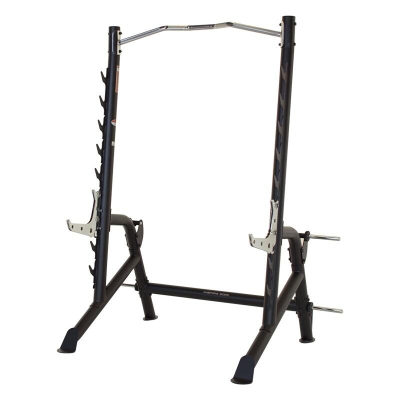 Squat Rack met optrekstang - zwart