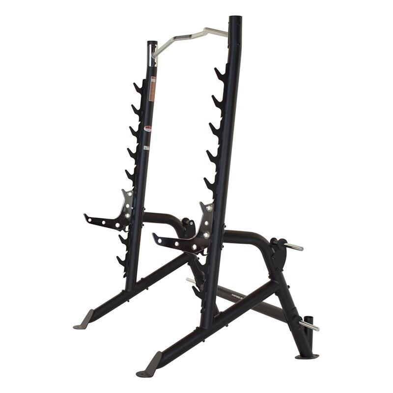 Squat Rack met optrekstang - zwart