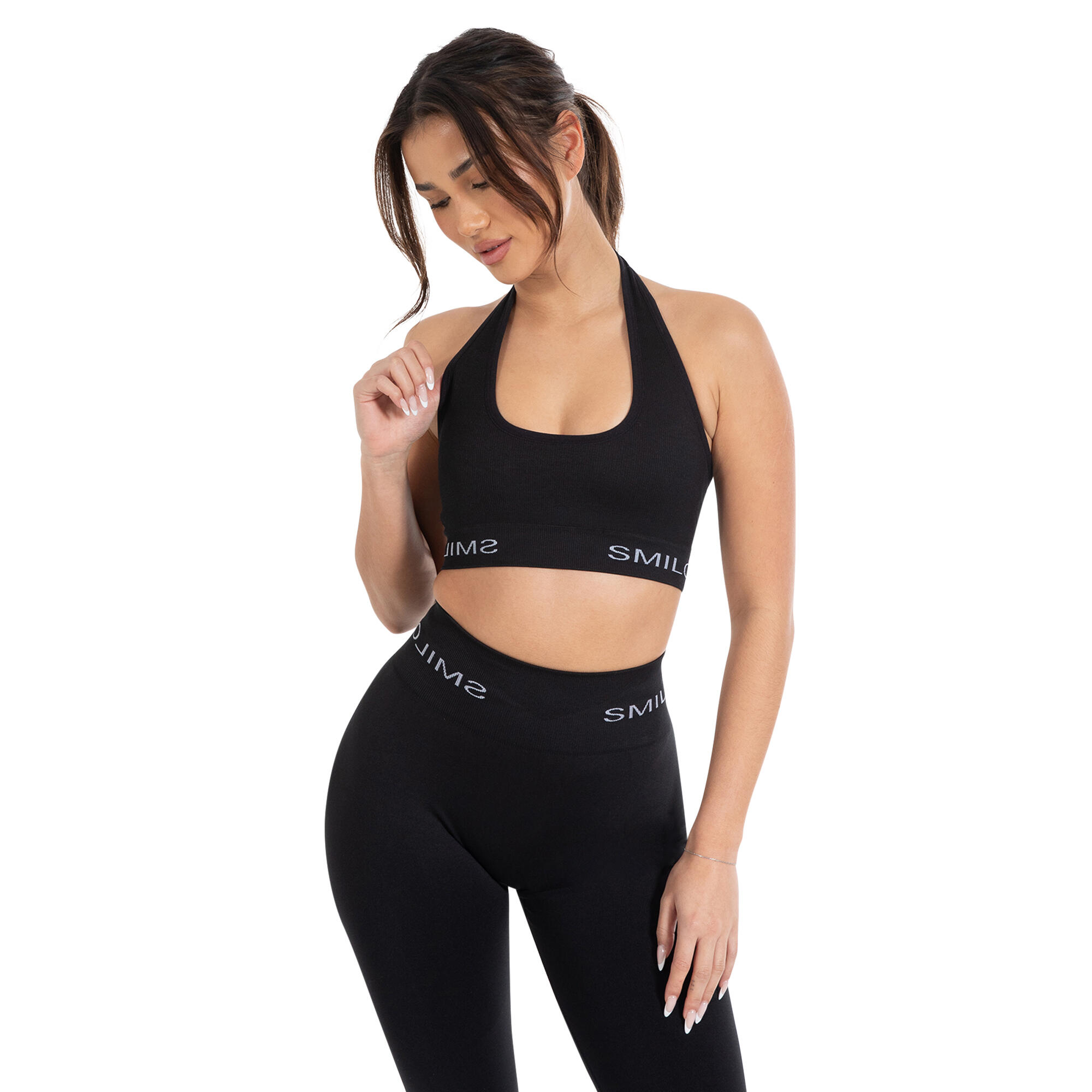 SMILODOX Damen Sport BH Azura Schwarz