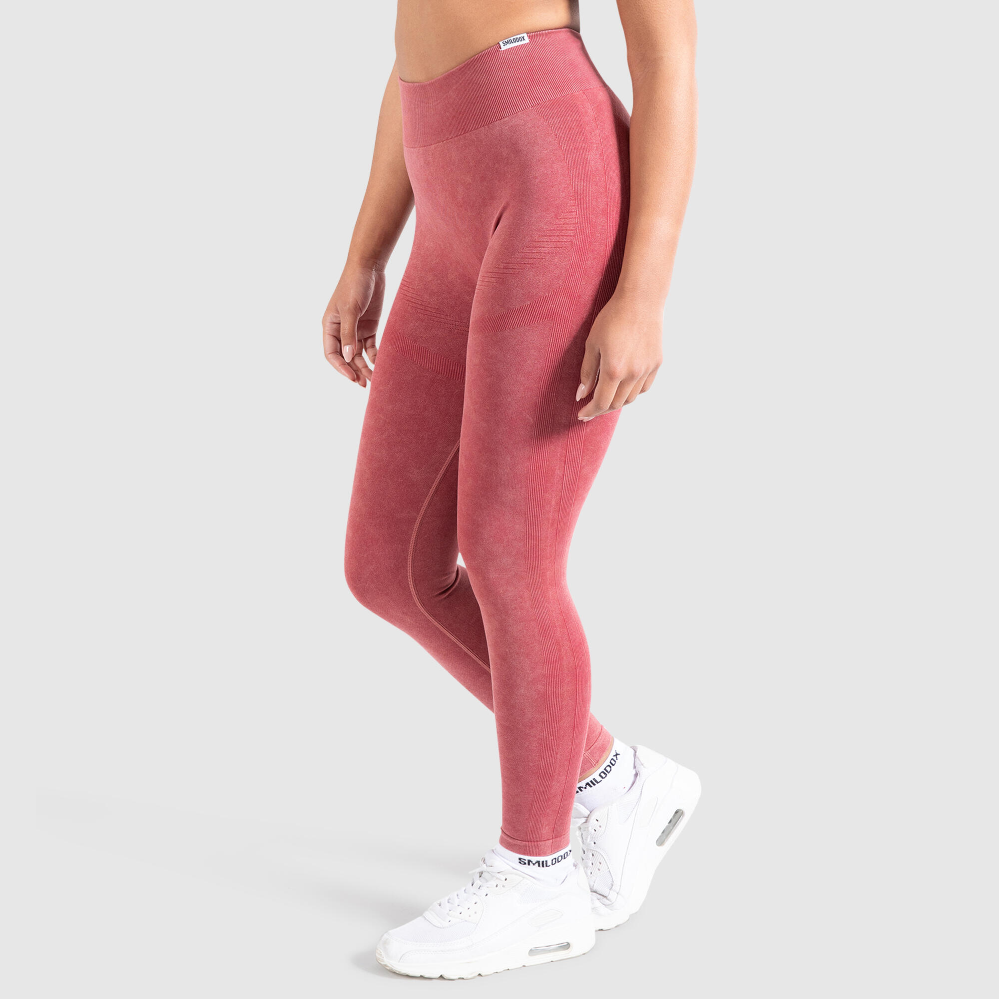 Damen Leggings Batik Scrunch Rot 2/6