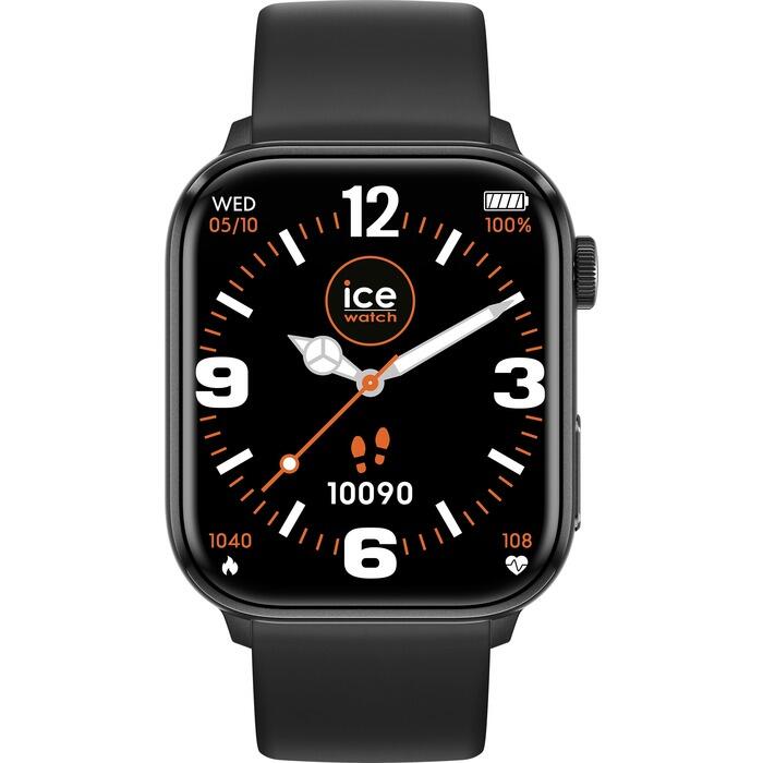 Ice Watch - Montre Connectée Ice Smart 2.0 Rectangulaire Avec Bracelet Silicone - Montre Connectée - Noir - No Size - Decathlon